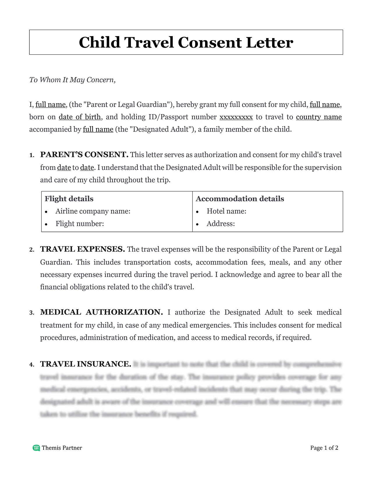 Child travel consent letter Malaysia 1
