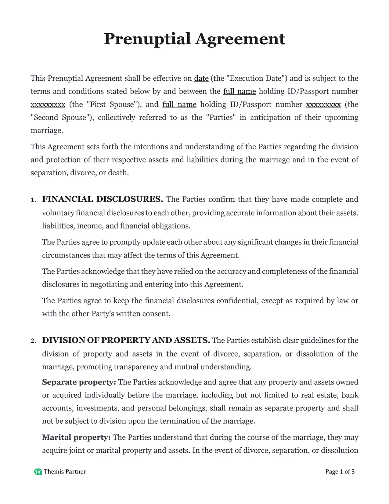 Prenuptial agreement Malaysia 1