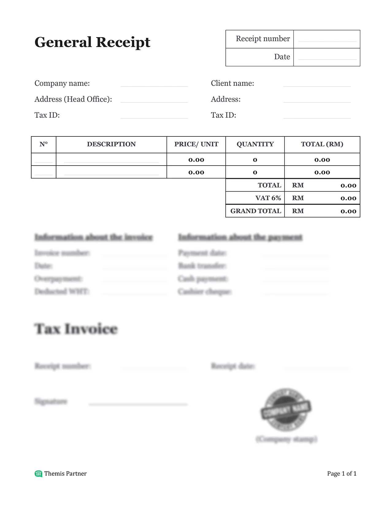 Receipt Malaysia 1