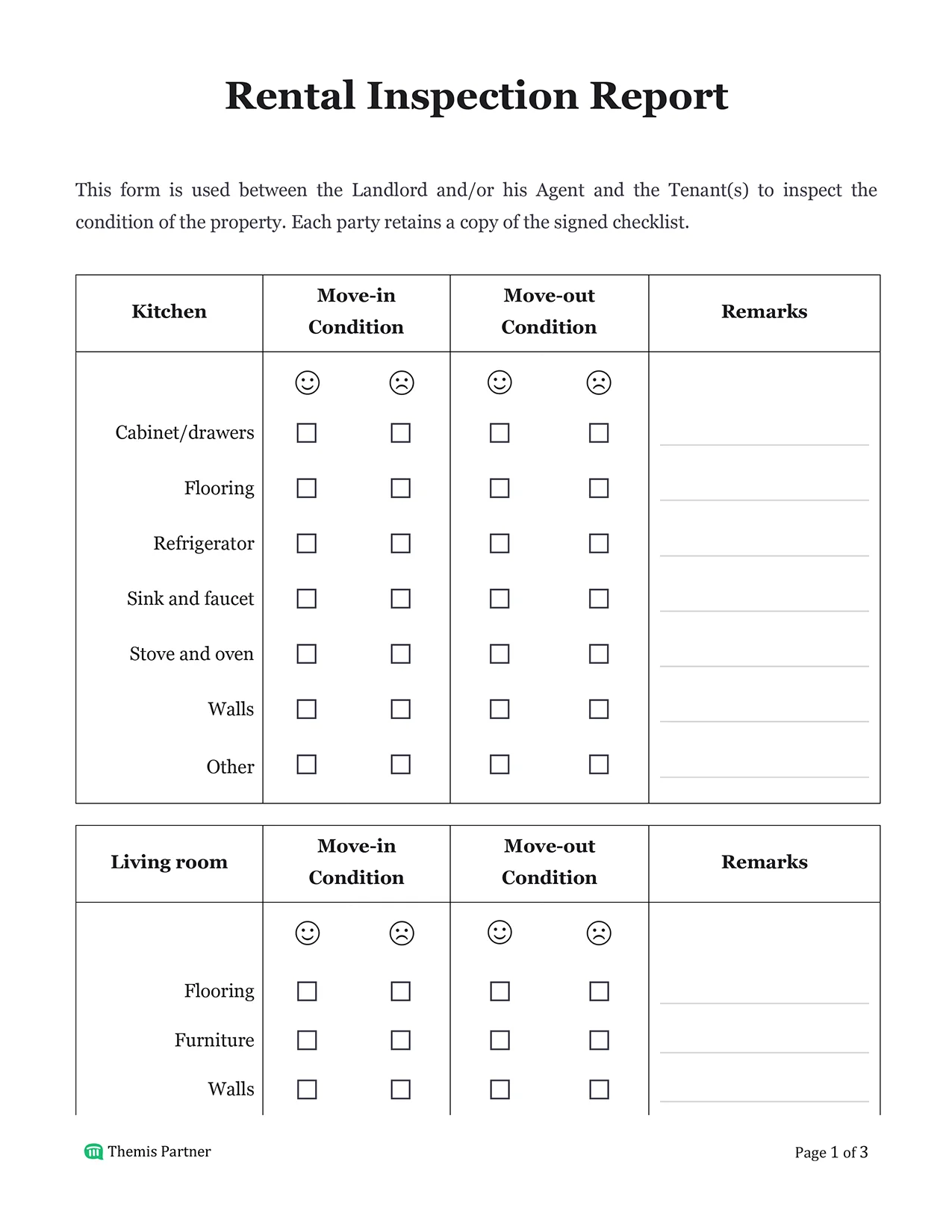 Rental inspection report Malaysia 1